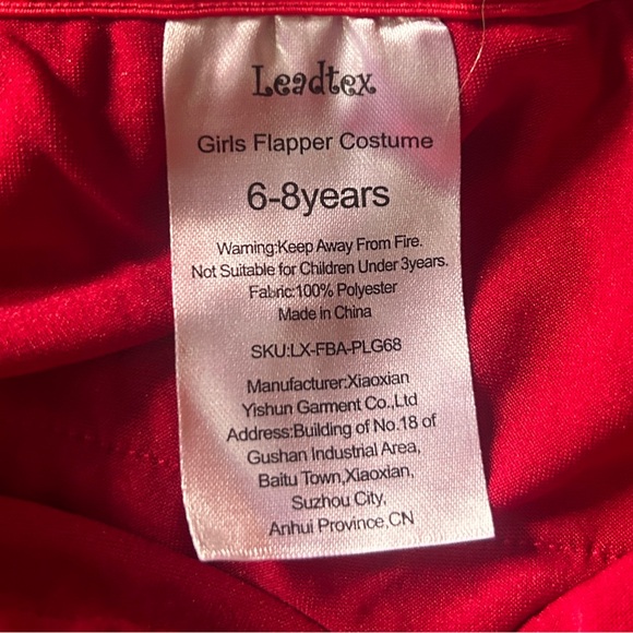 Youth Flapper Girl Costume Set - Picture 4 of 5